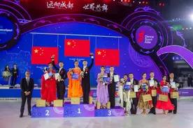 中国选手世界体育舞蹈大赛大放异彩图片