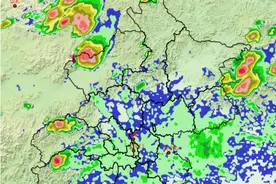 北京今天下午还有分散性雷阵雨，局地伴有强对流天气图片