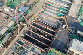 又一座新建车站封顶！济南地铁6号线软件园车站顺利实现主体结构封顶图片