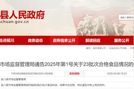 陕西省延安市延川县市场监督管理局通告2025年第1号关于23批次合格食品情况的报告图片