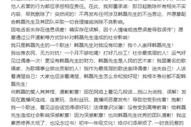 造谣韩磊“出轨、承诺100万补偿未兑现”当事人道歉：“证据”系从非正规渠道获取图片