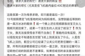 六旬女子乘坐飞机时意外离世 家属：已在当地立案，准备走司法程序图片
