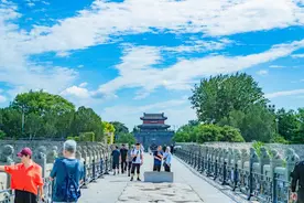 雨后丰台宛平城上空现“龙形云”图片