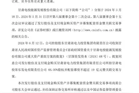 甘肃能源重大资产重组方案获批！图片
