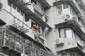 上海消防今日处置多起高空险情图片
