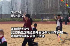 忙趁东风放纸鸢！武汉盘龙七小上演风筝嘉年华图片