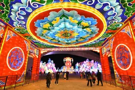 活力四川我打卡丨"京彩灯会"自贡造 已迎33万余人次入园观灯图片