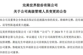 多名员工涉嫌受贿！舆论风波下的完美世界，上半年首亏图片