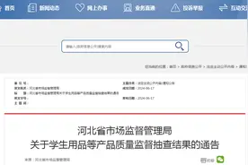 河北省市场监督管理局关于学生用品等产品质量监督抽查结果的通告图片