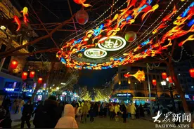 组图｜夜幕下的哈尔滨中央大街图片