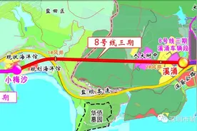 大鹏这条地铁开工！轨道32号线将设4个站、联通8号线图片