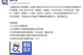 云南大范围低温雨雪天气何时结束？春节期间昆明天气……图片