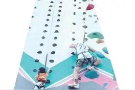 攀岩从极限运动变成带娃新项目图片