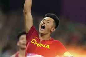 谢震业，亚运会男子100米冠军！图片