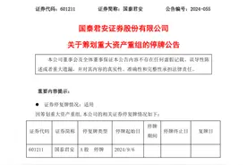 国泰君安海通证券拟合并，1.6万亿“航母级”券商要来了图片