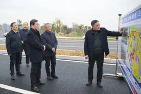滁州市委书记吴劲率队到金鹏承建项目全椒路及肯帝亚地块调研指导图片