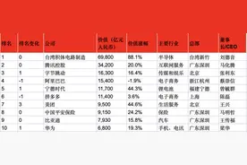 2024胡润中国500强发布：台积电第一，华为重返前十图片
