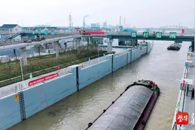魏村船闸成功纳入江苏全省航道网运行调度与监测体系图片