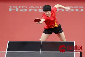 五连冠！亚运会国乒女团3:0战胜日本夺冠图片