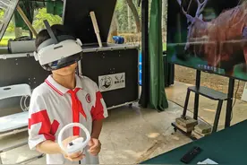 VR空间看鹿角，触摸铁陨石！科普展开进南海子麋鹿苑图片