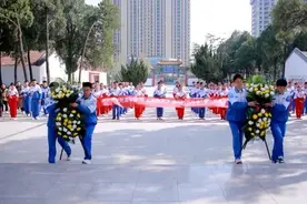 不忘英烈功绩 续写时代华章——济宁学院附属中学开展祭扫革命烈士墓活动图片