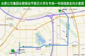 合肥新开两条合肥南站节假日大学生专线图片