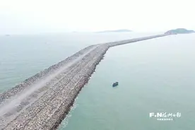 福州港松下港区防波堤工程通过竣工验收图片