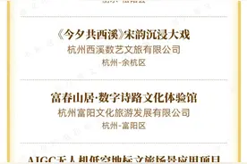 数字复原、沉浸式游乐……浙江公布省级数字文旅优秀案例图片