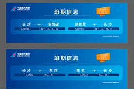 南航复航长沙至东京、新加坡直飞国际航线图片