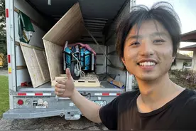 对话在美国卖三蹦子走红男生：爆红只是小插曲，想用奋斗重新定义勇气图片
