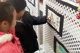 沣东第三小学美育课堂美术特色作业展图片