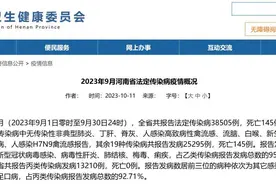 38505例，河南发布9月传染病疫情概况图片