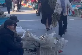 山东残疾爷爷画画60年，街头卖画爆火！外甥媳泪赞：一直被说是傻子，终于有人夸他了图片