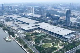 楼高171米！广交会展馆四期项目广交会大厦B座竣工交付图片