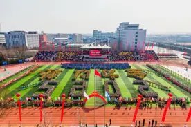 临汾市同盛实验中学：百日誓师燃壮志 共赴盛夏金榜之约图片
