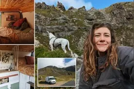 英国一女生改造货车过旅居生活 每月开销只有200英镑图片