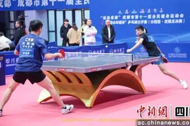 成都市第十一届全民健身运动会乒乓球公开赛完赛图片