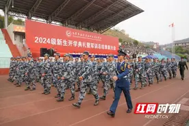 张家界航空工业职业技术学院举行2024级新生开学典礼暨军训总结表彰大会图片