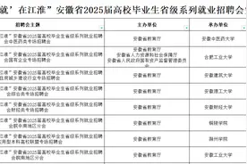 积极促进留皖就业！安徽组织开展2025届高校毕业生系列就业招聘活动图片