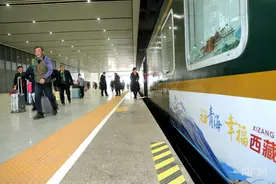 2025年首列入藏旅游专列从青海西宁启程图片