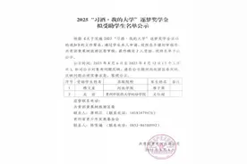2025“习酒·我的大学”逐梦奖学金拟受助学生名单公示图片