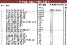 多家支付机构遭“双罚” 千万级罚单再现图片