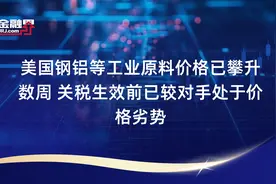 美国钢铝等工业原料价格已攀升数周 关税生效前已较对手处于价格劣势视频封面