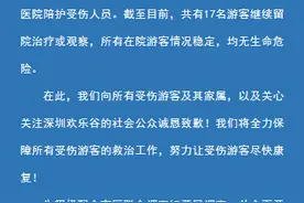 深圳欢乐谷道歉：向所有受伤游客及其家属、社会公众诚恳致歉图片