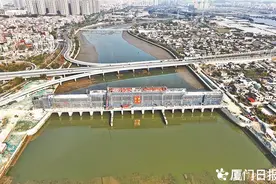 预计今年6月完工！厦门在建最大水闸浦声水闸主体结构封顶图片