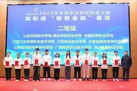 安徽财贸职业学院荣获2023年全国职业院校技能大赛智慧金融赛项团体二等奖图片