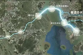 深圳至江门将实现1小时内通达 深江铁路进度刷新，跨磨刀门水道主桥进入塔座施工阶段图片
