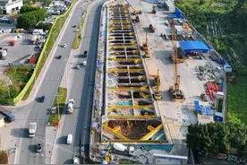 过半车站进入土建施工！地铁八号线北延段两个新节点达成图片