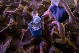 日照女孩海边默默捡拾垃圾，守护海洋生态之美图片