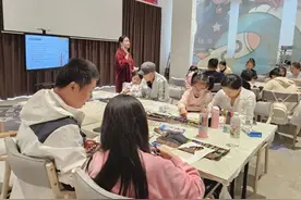 冬日暖心筑梦！亲子共绘“大树鸟巢画”图片